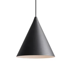 Hanglamp vorm, zwart, metaal, Ø 24 cm, kegel, E27