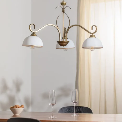 Hanglamp Wivara 3, 3-lamps, goud