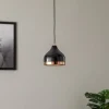 Hanglamp Yildo 6866 1-lamp Ø17cm zwart/koper