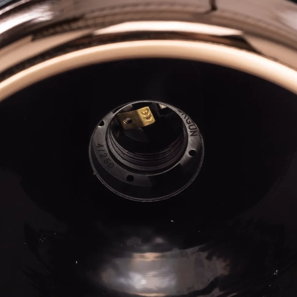 Hanglamp Yildo 6866 1-lamp Ø17cm zwart/koper