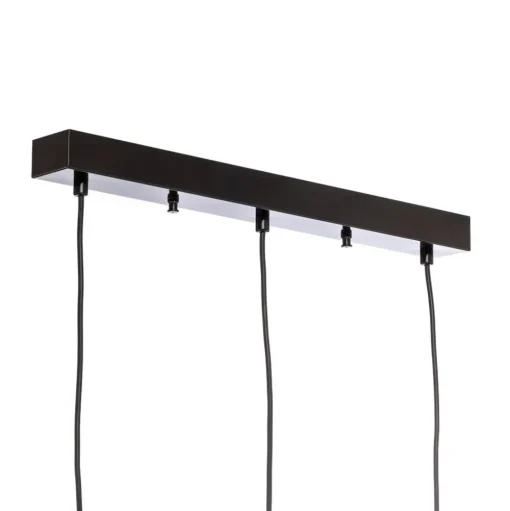 Hanglamp Yildo 6877 3-lamps lineair zwart/koper