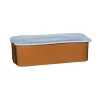 Hübsch Amare grote organiser, bruin/lichtblauw, 33 x 19 cm