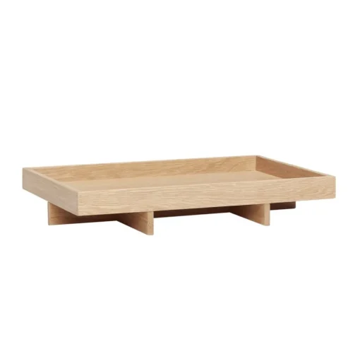 Hübsch Elevate dienblad, eikenhout, 46 x 34 cm, natuurlijke kleur