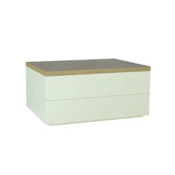 Hübsch Libre opbergdoos, hout, lichtgroen, 24x18 x11 cm