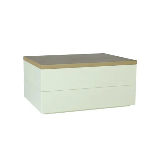 Hübsch Libre opbergdoos, hout, lichtgroen, 24x18 x11 cm