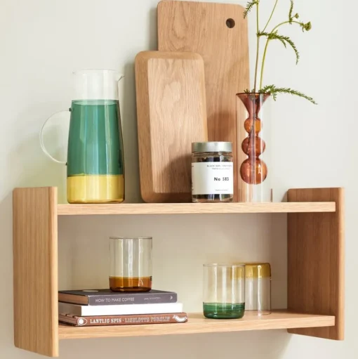 Hübsch Limonadekaraf, groen, glas, hoogte 25 cm, Ø 10 cm