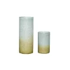 Hübsch Shimmer vaas, set van 2, glas, blauw/bruin