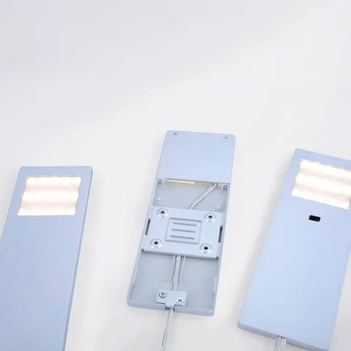 Helena LED meubelverlichting, 19 x 7 cm, set van 3, sensor, metaal
