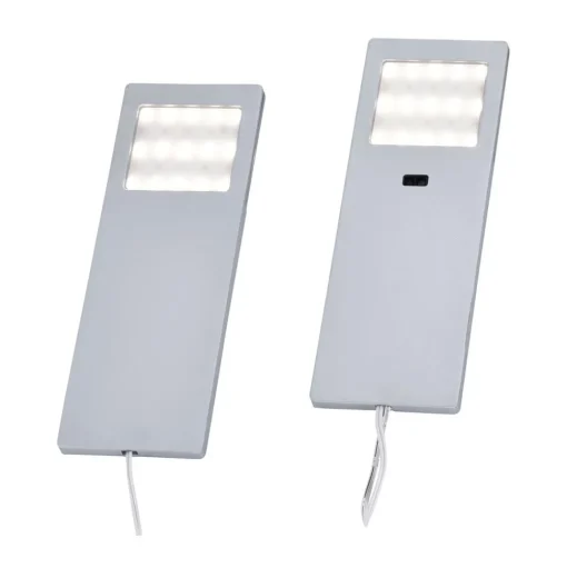 Helena LED meubelverlichting, 19 x 7 cm, set van 2, sensor, metaal