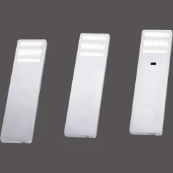 Helena LED meubelverlichting, 19 x 5 cm, set van 3, sensor, metaal