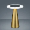 Helestra Bax tafellamp met touchdimmer, messing