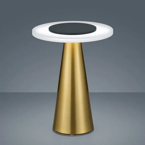 Helestra Bax tafellamp met touchdimmer, messing