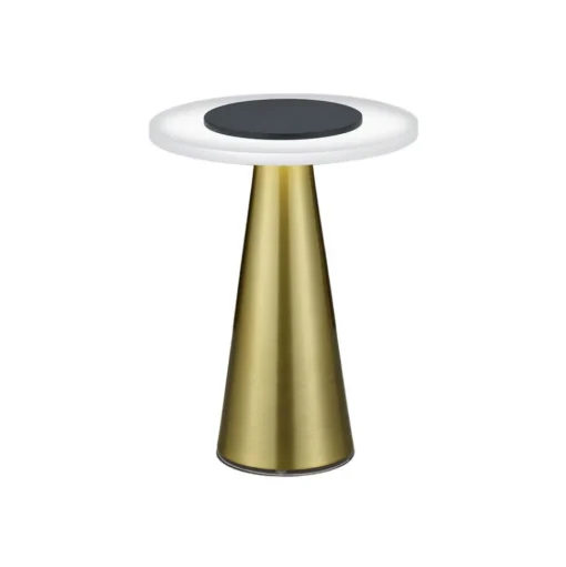Helestra Bax tafellamp met touchdimmer, messing