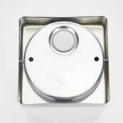Helestra Keto LED plafondlamp, kubus, chroom