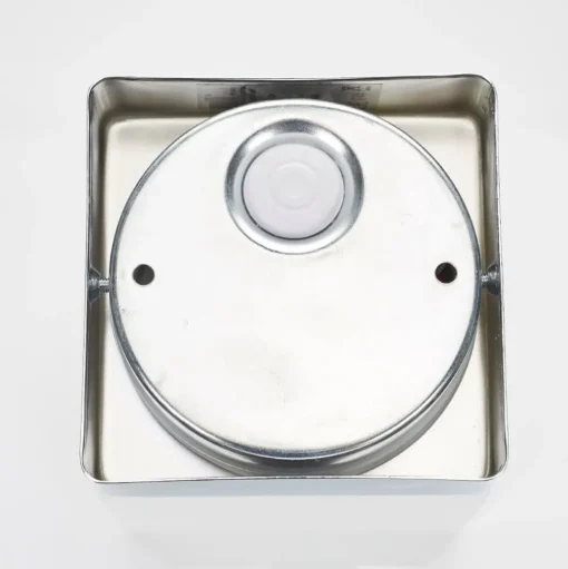 Helestra Keto LED plafondlamp, kubus, chroom