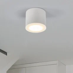 Helestra Oso LED plafondspot, rond, wit mat