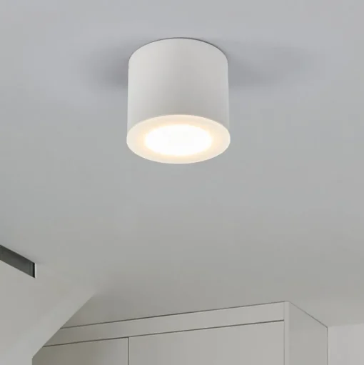 Helestra Oso LED plafondspot, rond, wit mat
