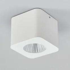 Helestra Oso LED plafondspot, hoekig, wit mat