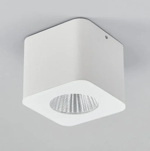 Helestra Oso LED plafondspot, hoekig, wit mat