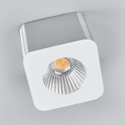 Helestra Oso LED plafondspot, hoekig, mat alu