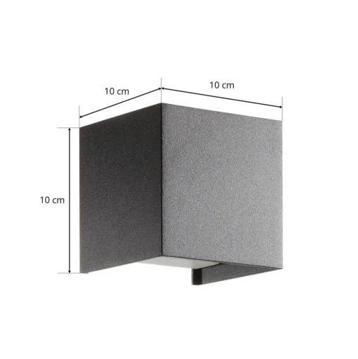 Helestra Siri 44 buitenwandlamp up/down zwart