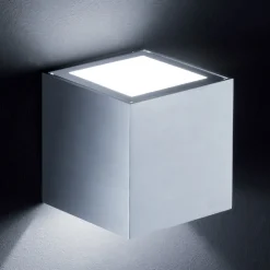 Helestra Siri wandlamp up/down, aluminium mat