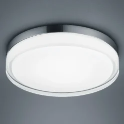 Helestra Tana LED plafondlamp, chroom, Ø 33 cm