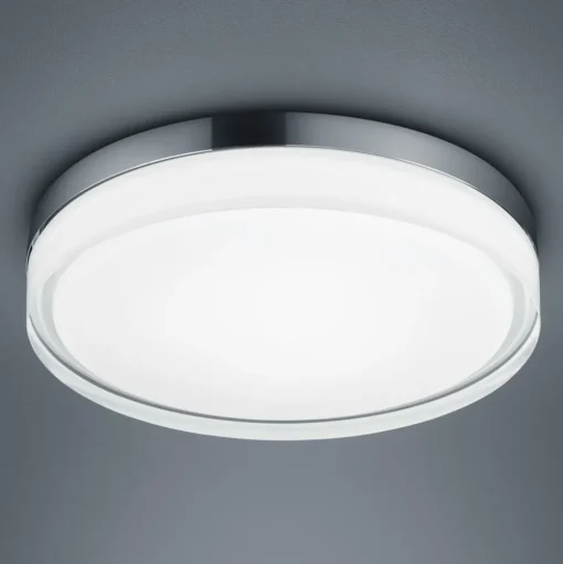 Helestra Tana LED plafondlamp, chroom, Ø 33 cm