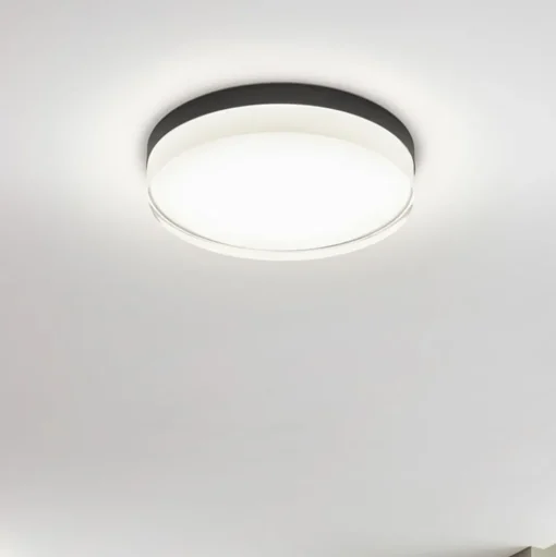 Helestra Tana LED plafondlamp, zwart, Ø 33 cm