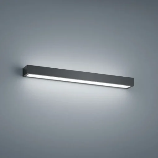 Helestra Theia LED wandlamp, mat zwart 60 cm