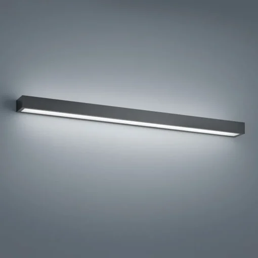 Helestra Theia LED wandlamp, mat zwart 90 cm