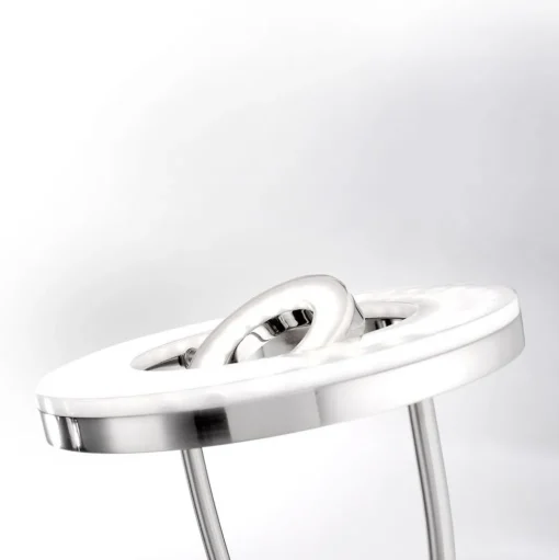 Helia LED vloerlamp met leeslamp, staal