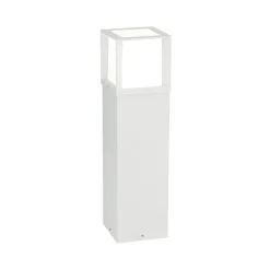 Henry tuinpadverlichting, wit, hoogte 60 cm, aluminium/roestvrij staal