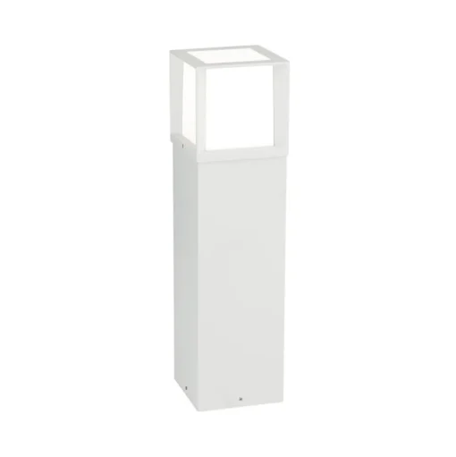 Henry tuinpadverlichting, wit, hoogte 60 cm, aluminium/roestvrij staal