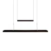 HerzBlut Amalia LED hanglamp, asteiken houtskool