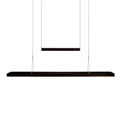 HerzBlut Amalia LED hanglamp, asteiken houtskool