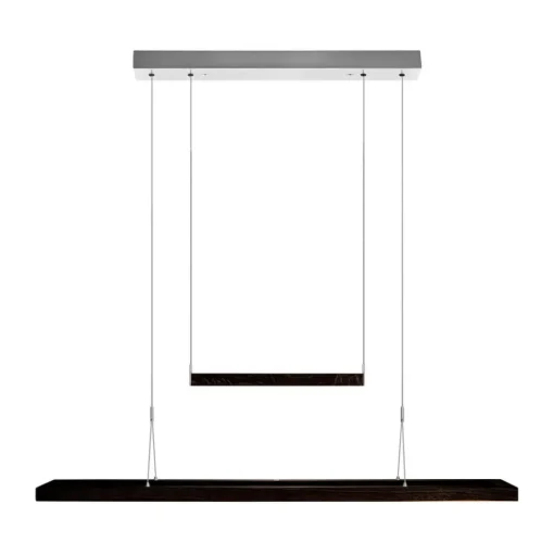 HerzBlut Amalia LED hanglamp, asteiken houtskool