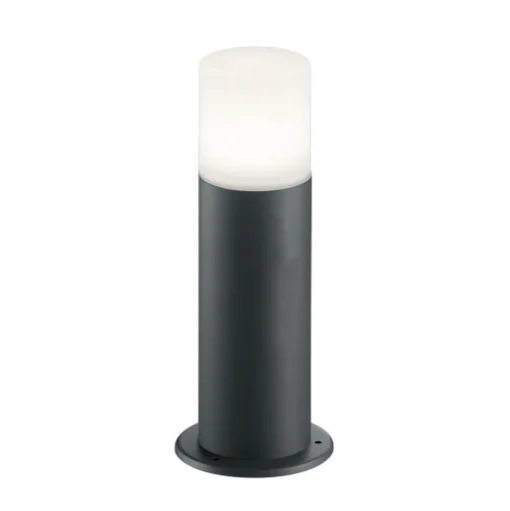 Hoosic sokkellamp van gegoten aluminium, antraciet