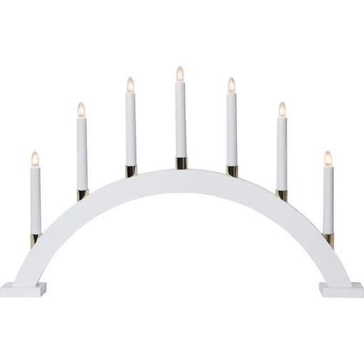 Houten lichtboog Gillian wit