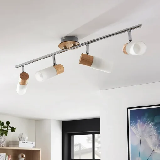 Houten spot Christoph, 4-lamps