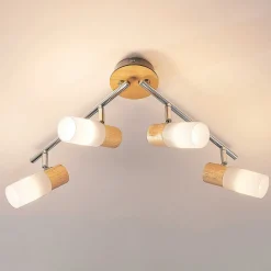 Houten spot Christoph, 4-lamps