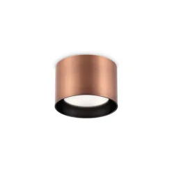 Ideal Lux downlight Spike Rond, koperkleurig, aluminium, Ø 10 cm