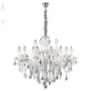 Ideal Lux kroonluchter Florian chroomkleurig, kristal, 12flg.