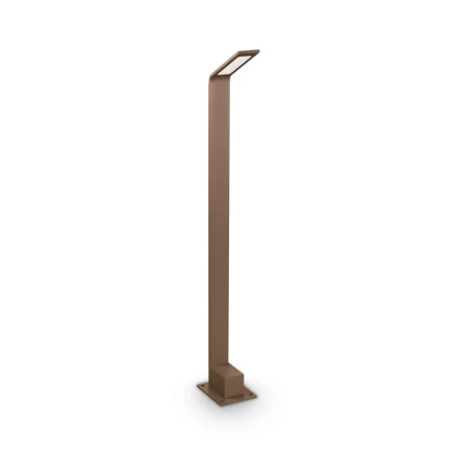 Ideal Lux LED tuinpadverlichting Agos bruin 4.000 K Hoogte 80 cm aluminium