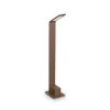 Ideal Lux LED tuinpadverlichting Agos bruin 3.000 K Hoogte 60 cm aluminium