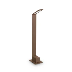 Ideal Lux LED tuinpadverlichting Agos bruin 3.000 K Hoogte 60 cm aluminium