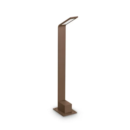 Ideal Lux LED tuinpadverlichting Agos bruin 3.000 K Hoogte 60 cm aluminium