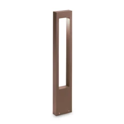 Ideal Lux Vega tuinpadverlichting, bruin, aluminium, hoogte 80 cm
