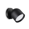Ideal Lux wandlamp Dodo zwart 1-lamp metaal Ø 8,5 cm
