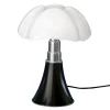 In hoogte verstelbare tafellamp PIPISTRELLO, zwart